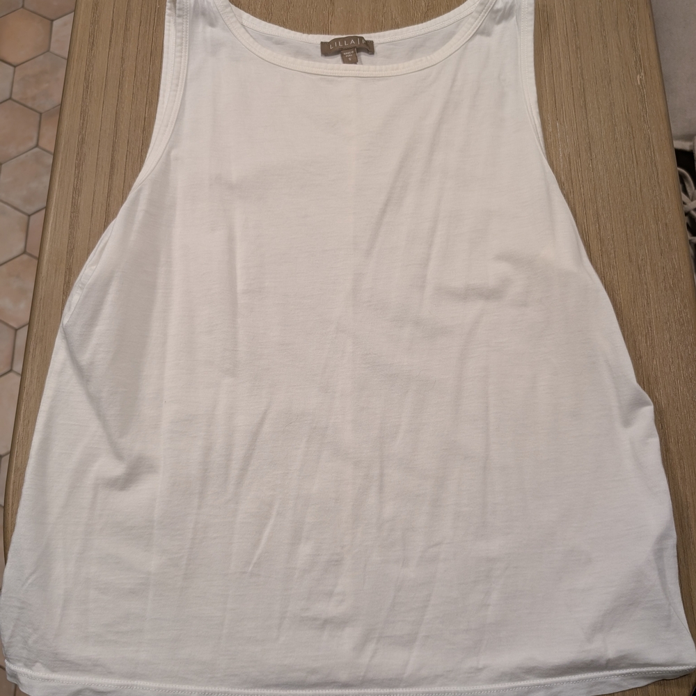 Lilla P White Sleeveless Tank Top